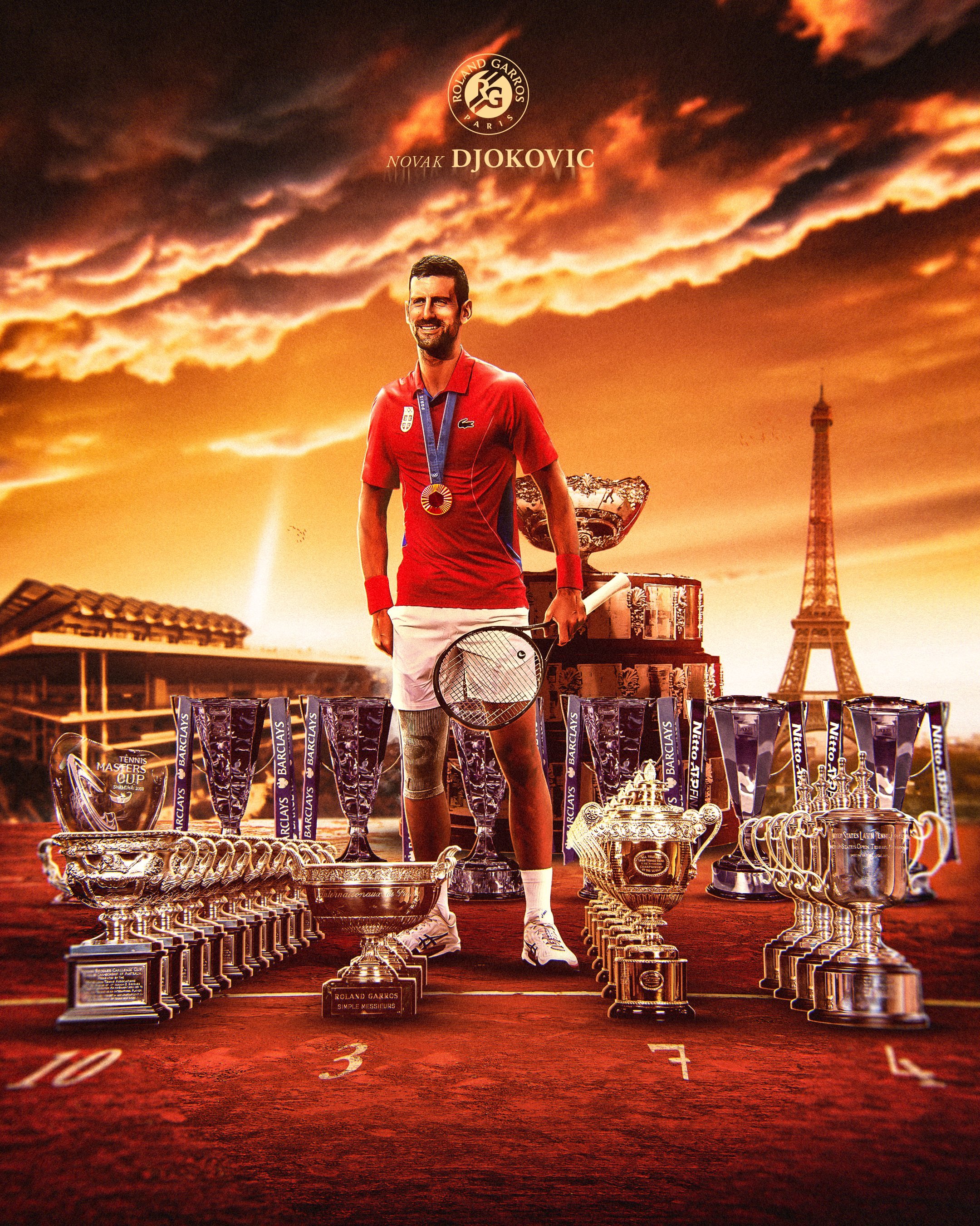 包含德国网球队爆冷日本网球队，德约科维奇送出助攻的词条